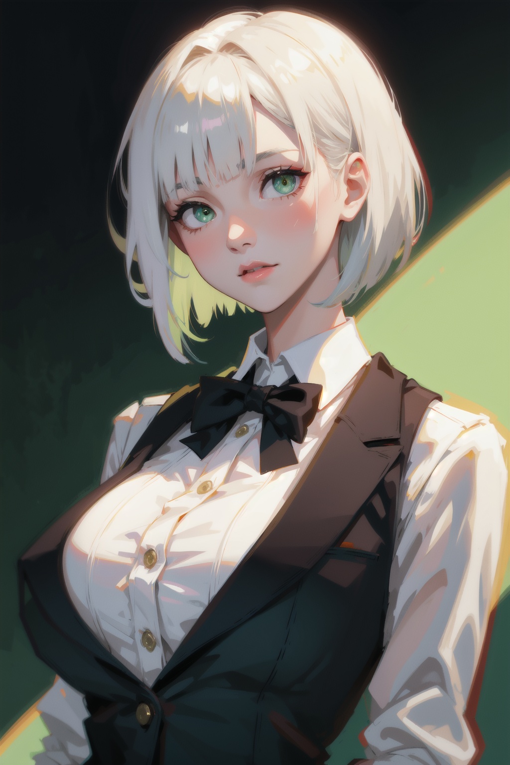 1girl,  green eyes,  eyes on Tensor.Art