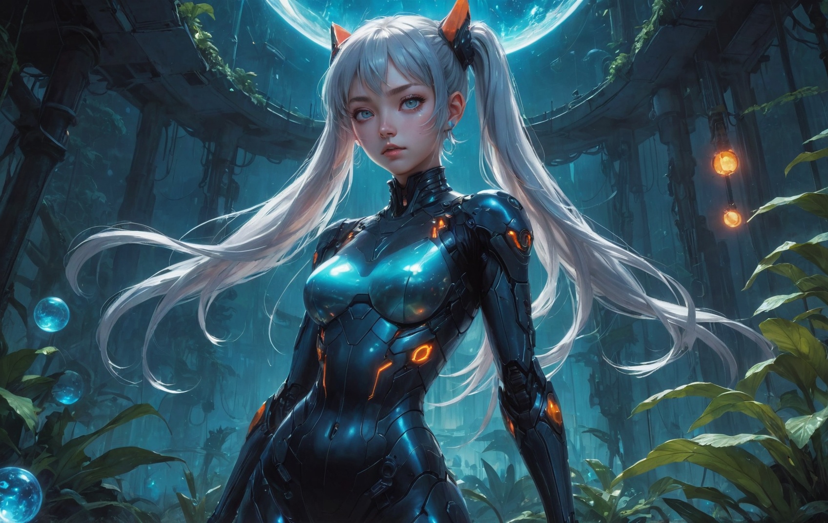 anime style,  1girl,  blunt bangs on Tensor.Art