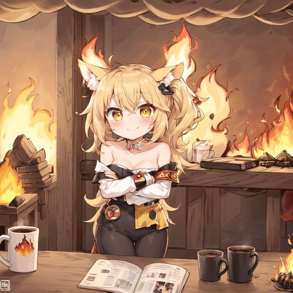 thisisfine,  1girl,  mustard hair on Tensor.Art