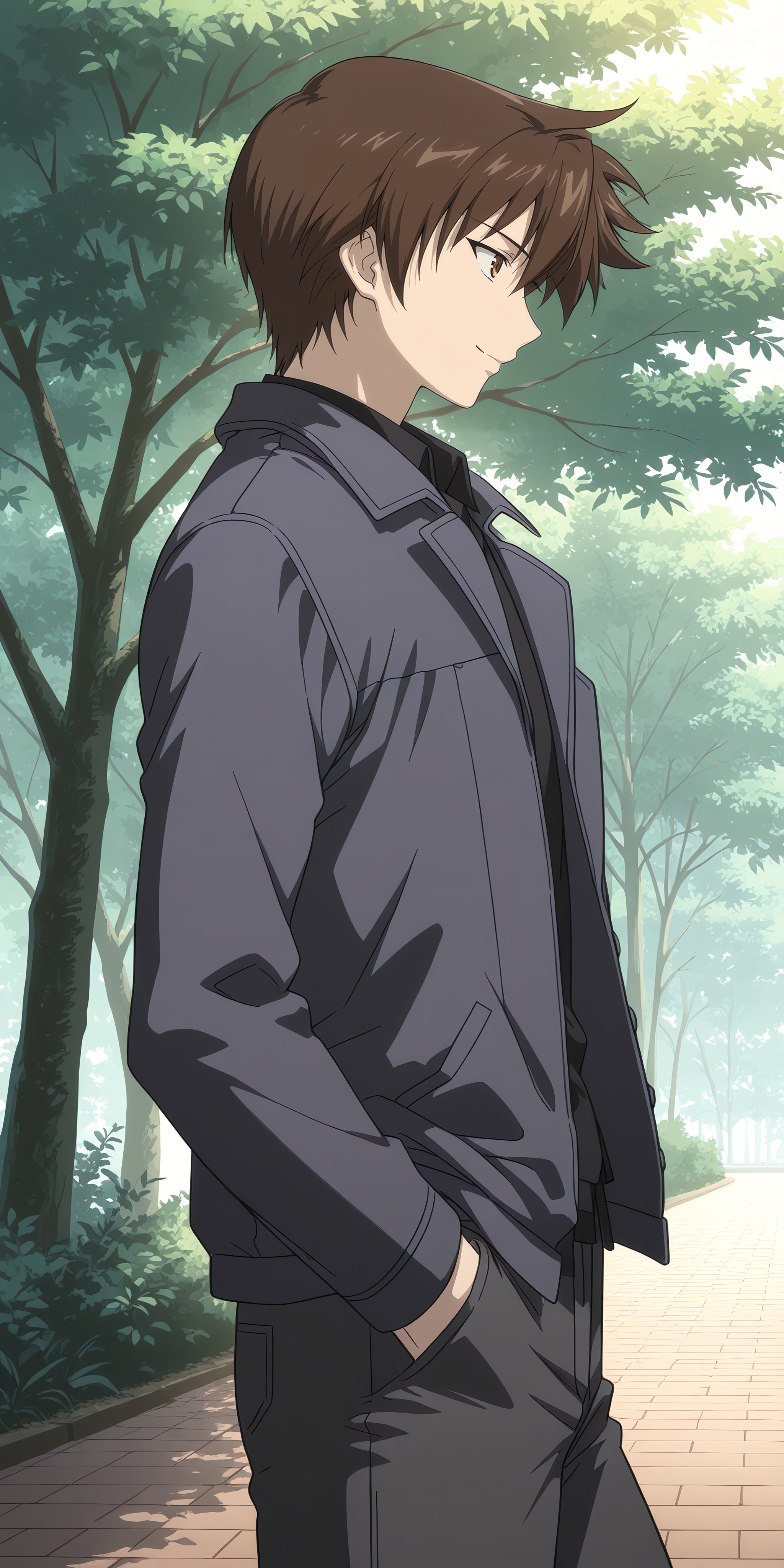 yagami_kazuma-kns,  1boy,  brown hair on Tensor.Art