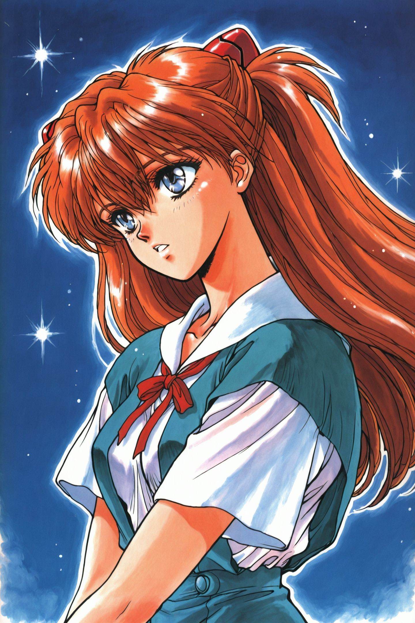 Kazushi Hagiwara Style,  retro artstyle,  1990s \(style\) on Tensor.Art