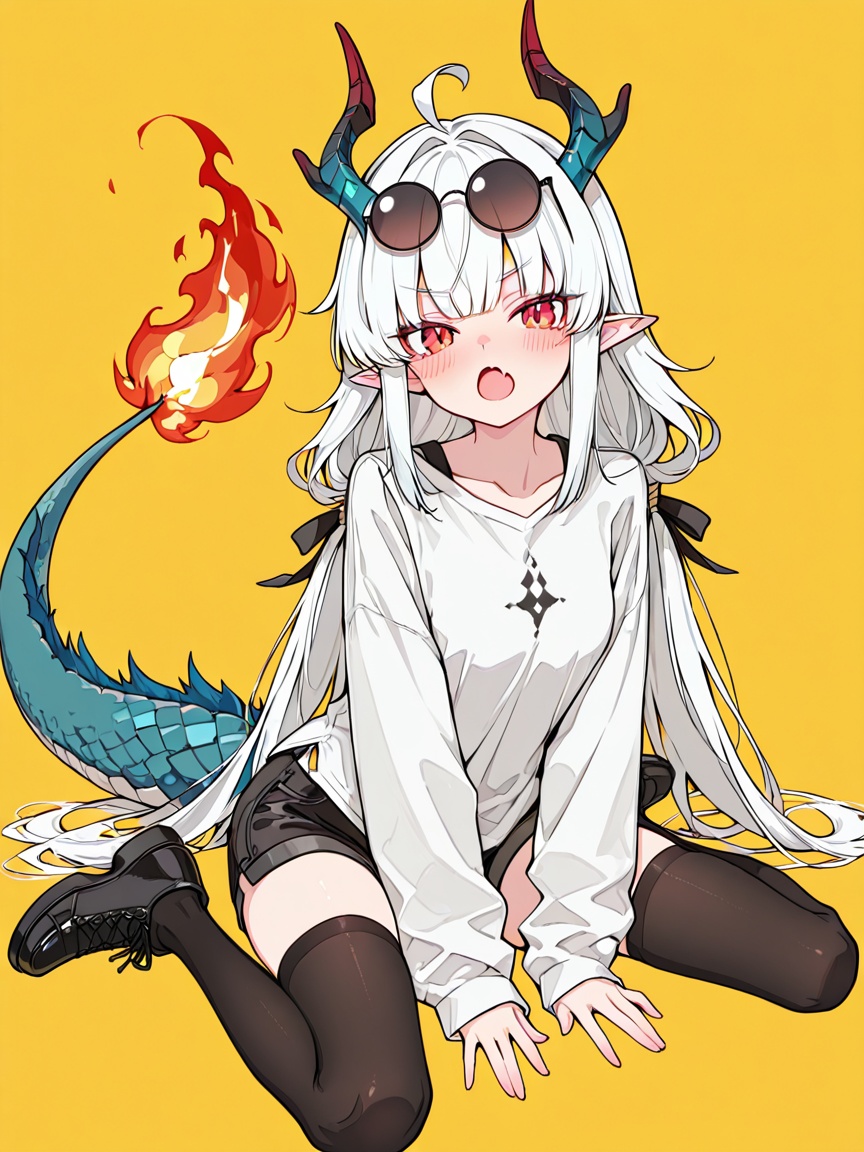 1girl,  tail,  solo on Tensor.Art