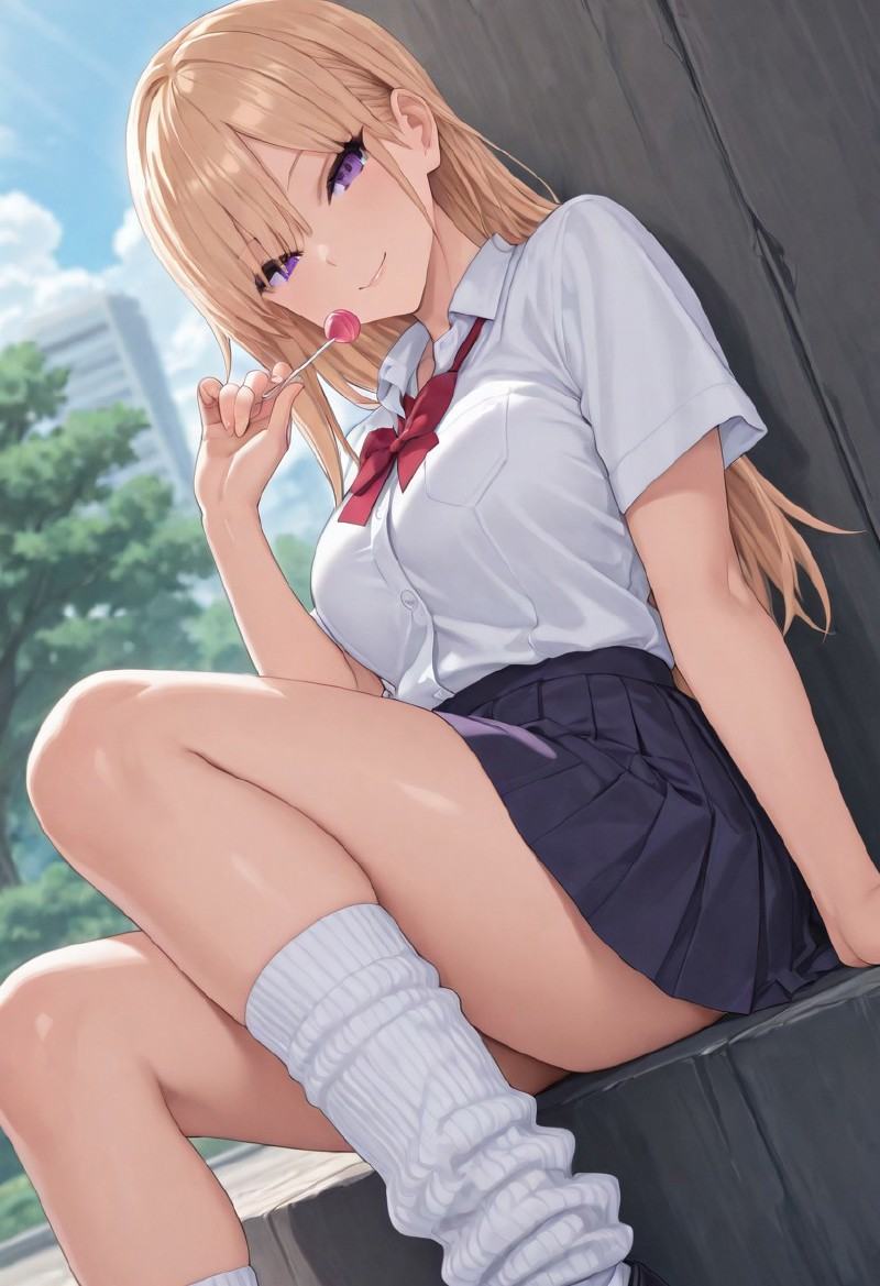 1 girl,  Haruka,  blonde hair on Tensor.Art