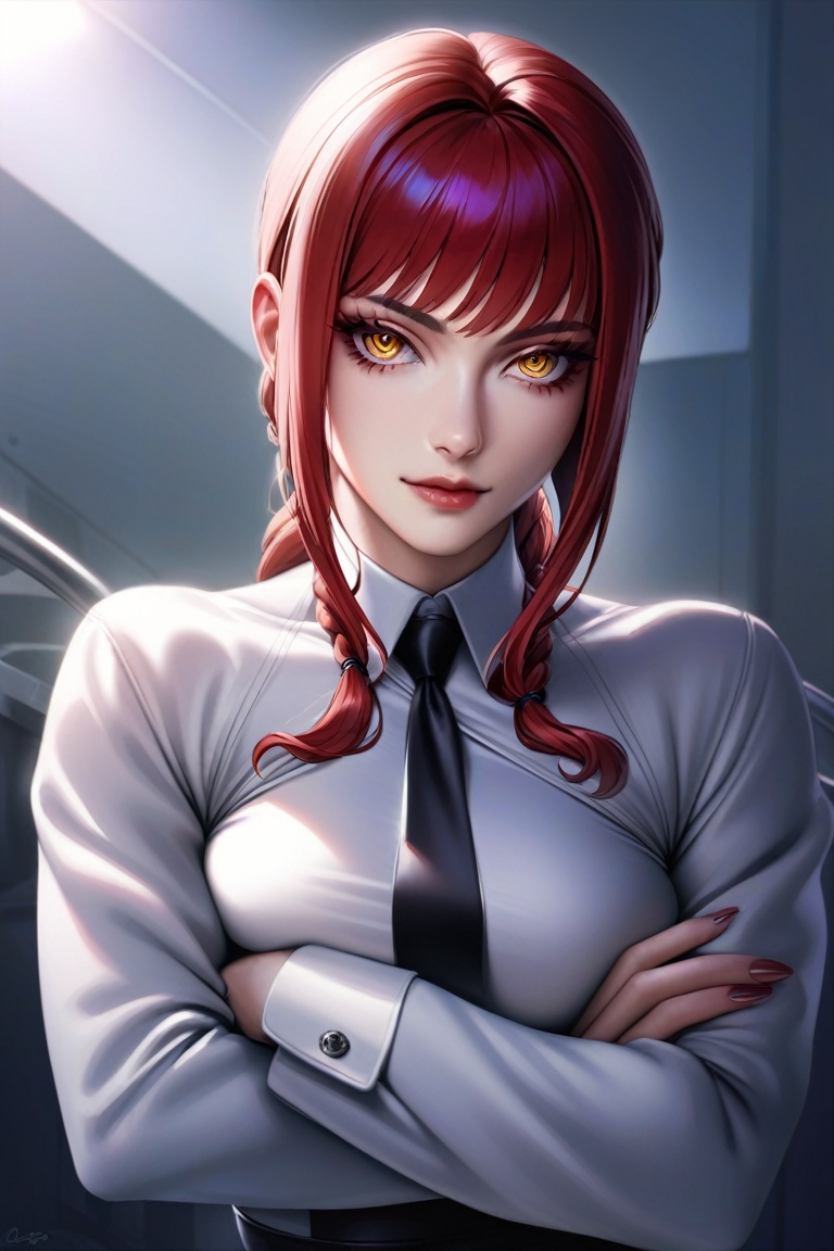solo,  1girl,  makima on Tensor.Art
