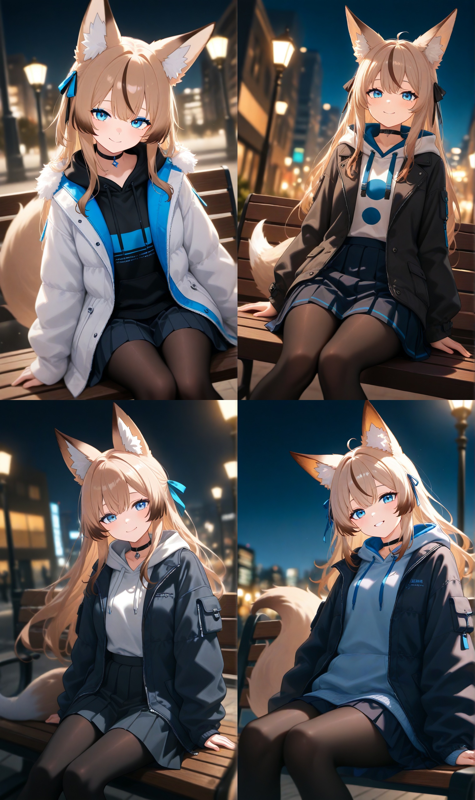 1girl,  fox girl,  fox ears on Tensor.Art