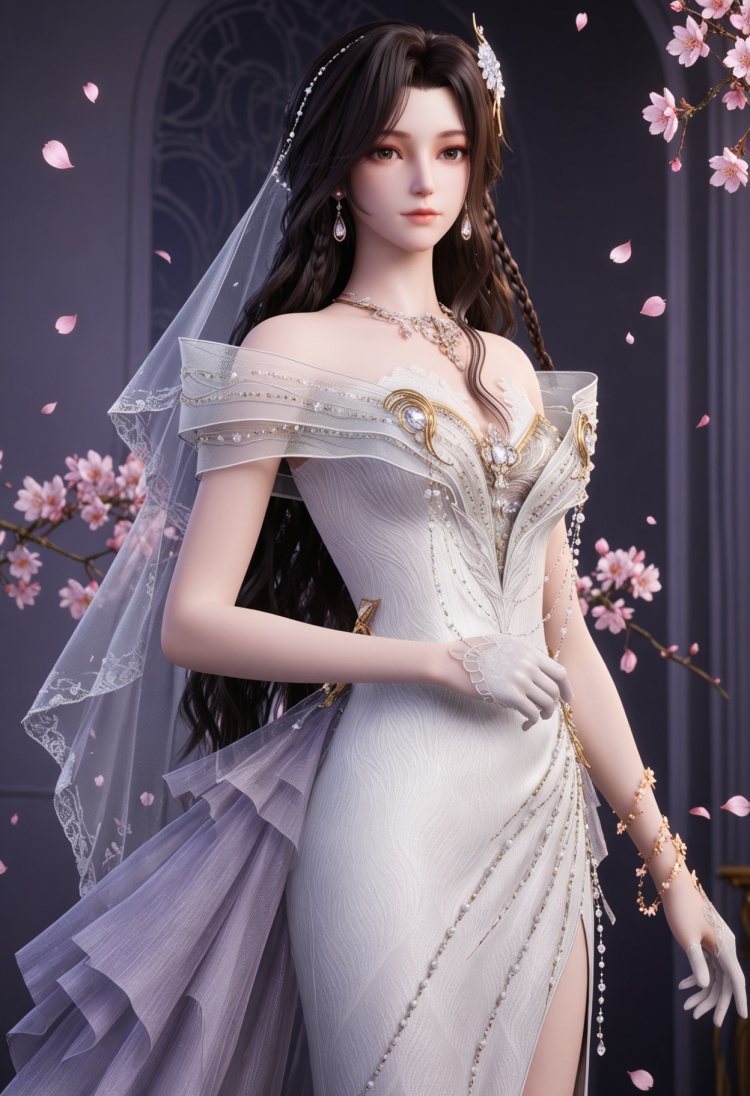 夜未央婚服-国漫-Illustrious光辉 by 云落 on Tensor.Art