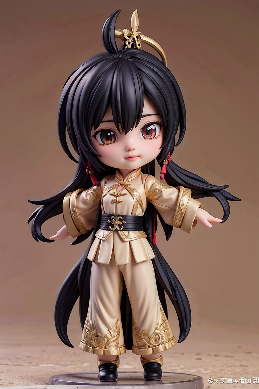 boy,black hair,full body,arms at sides,chinese clothes,