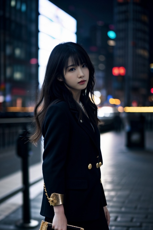 1girl,Alexander McQueen black wool blazer with gold hardwareCyberpunk Metropolis Alternate History,Arch,Seashell,Nocturnal Creatures,HWGIRL,<lora:Hwgirl_V07:0.9>,
