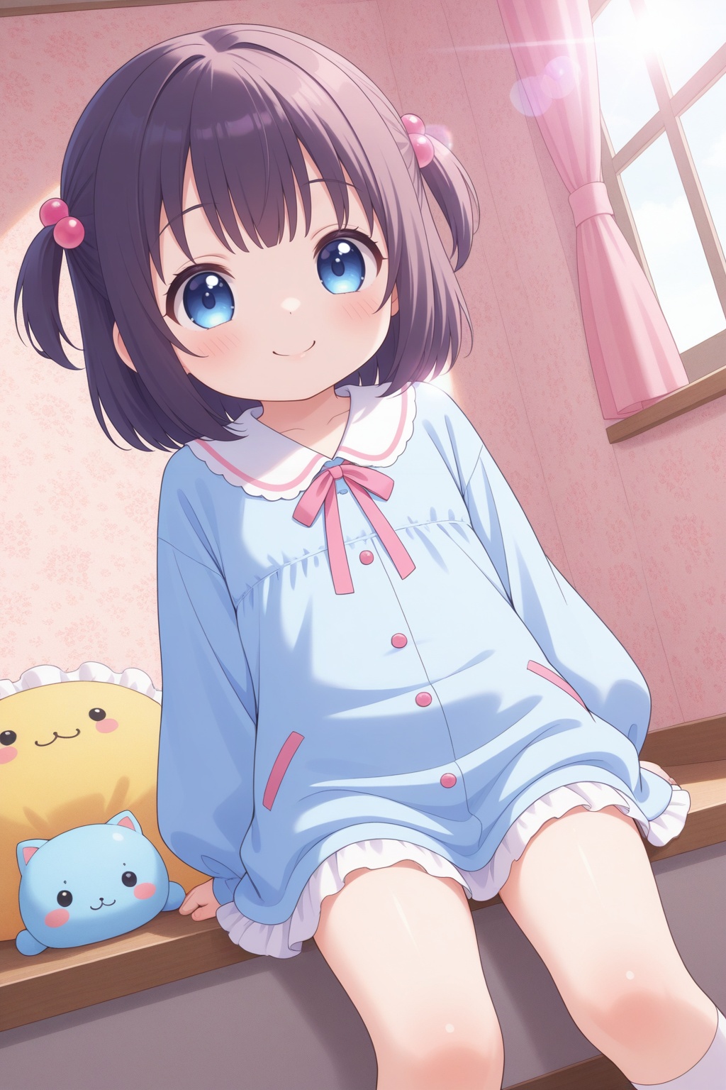 (wallpaper,huge filesize,lens flare,8k),solo,1girl,cute girl,little_girl,loli,child,kawaii,smile,
