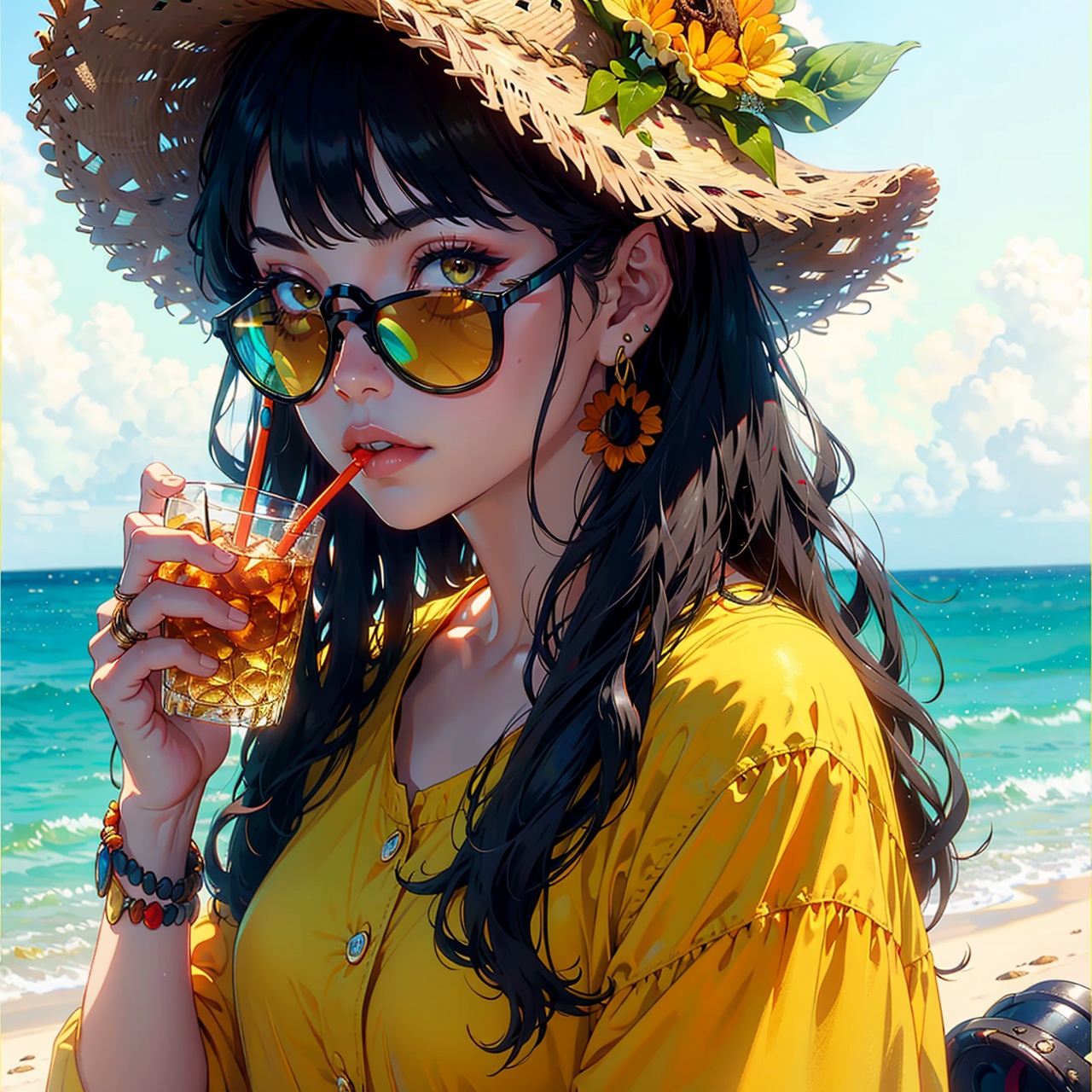 1girl,  solo,  starfish on Tensor.Art