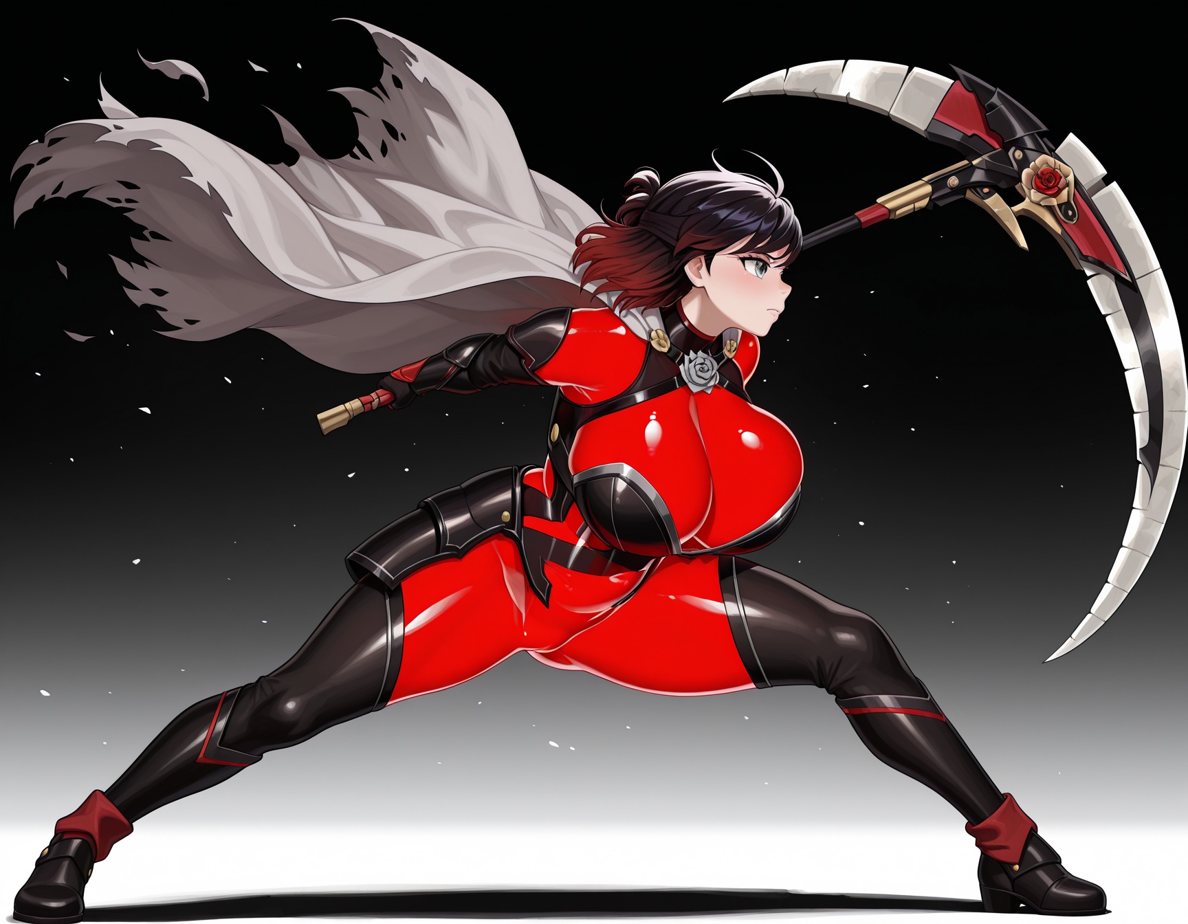 curvy,  HelOutfit,  black armor on Tensor.Art