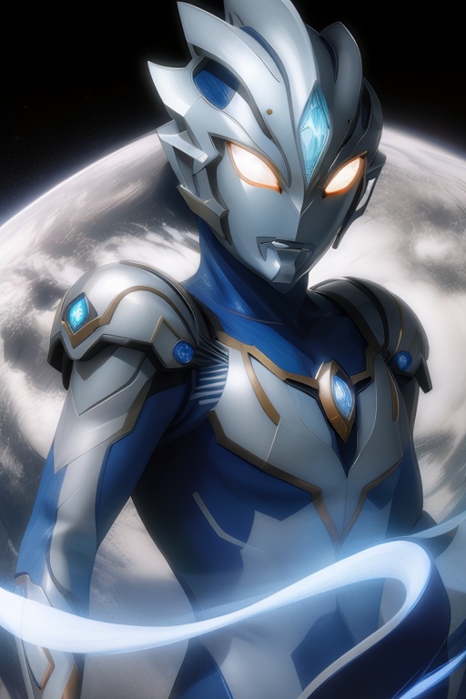 ultraman,  delicate features,  white round eyes on Tensor.Art