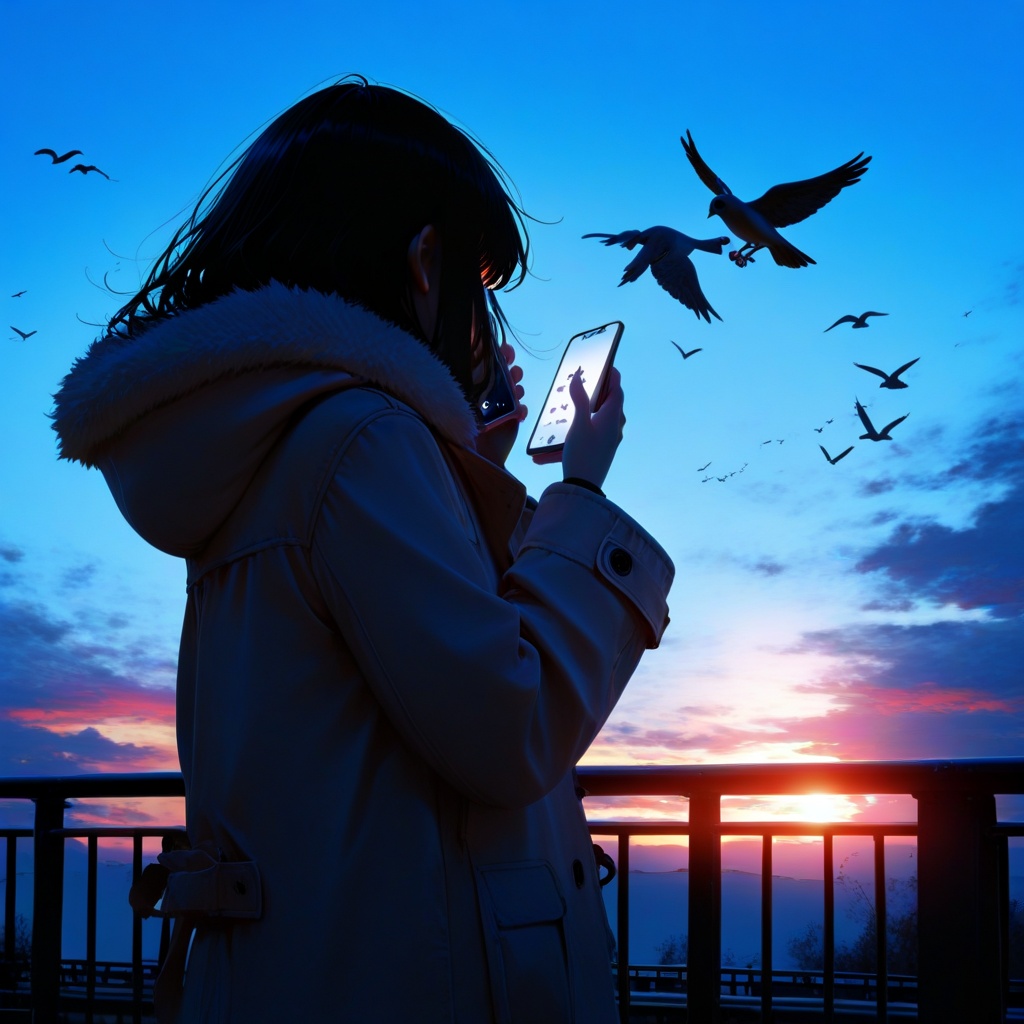cinematic lighting,  Sunset,  1girl on Tensor.Art