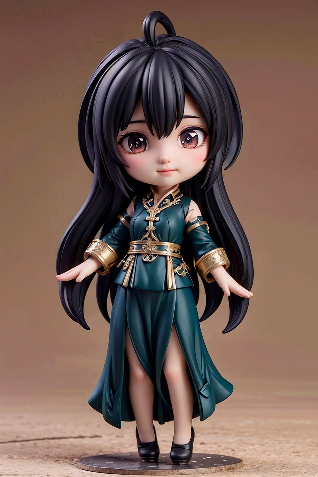 girl,black long hair,full body,arms at sides,chinese clothes,