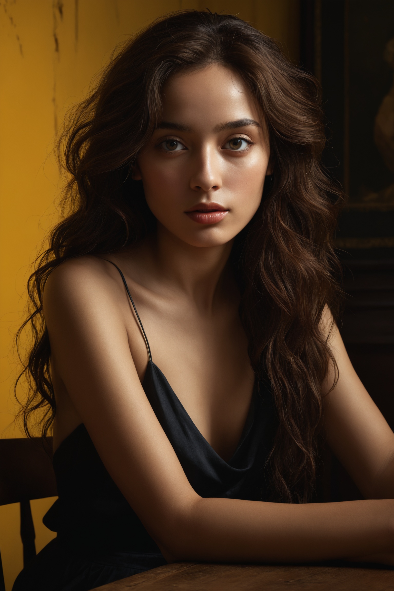 High-quality,  hyper-realistic 8K Ultra HD portrait of a captivating woman. The woman is depicted in moonlight,  her featu...