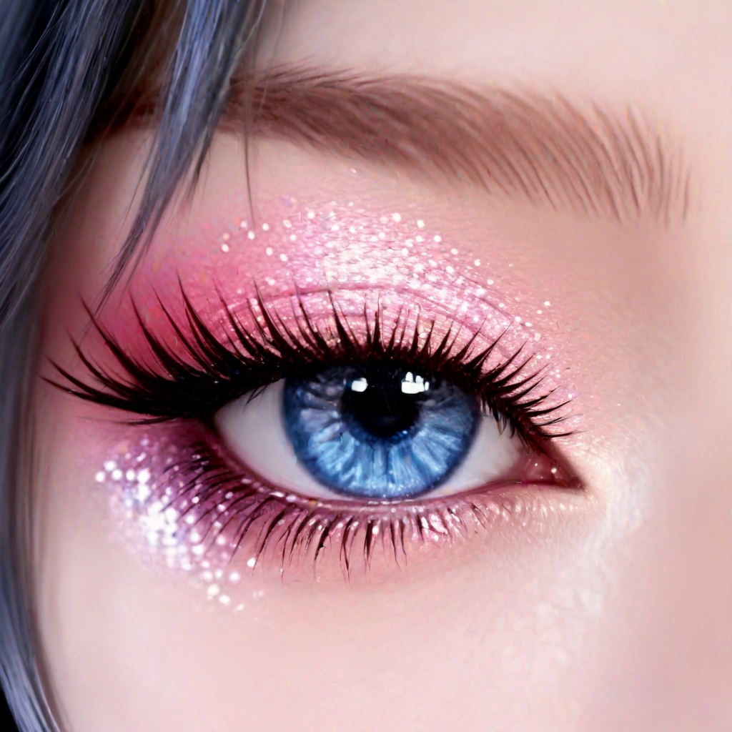 masterpiece,best quality,amazing quality,very aesthetic,high resolution,ultra-detailed,absurdres,realistic,<lora:眼妆-000015:0.8>,makeup,eye focus,close-up,blue eyes,solo,eyelashes,looking at viewer,reflection,