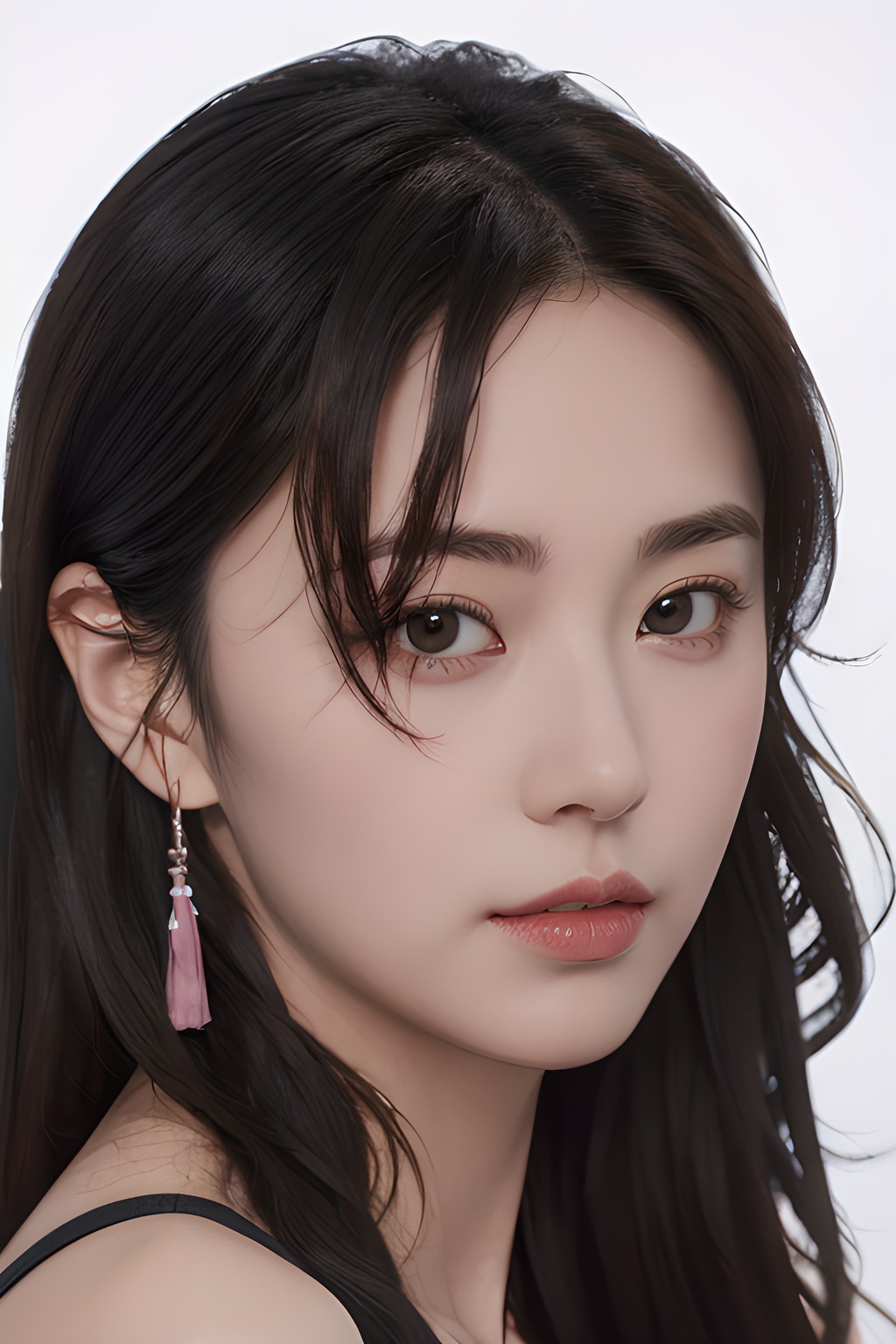 <lora:0808_09:0.7>,simple background,pink,, 1girl,realistic,masterpiece, best quality, photorealistic, HDR,detail