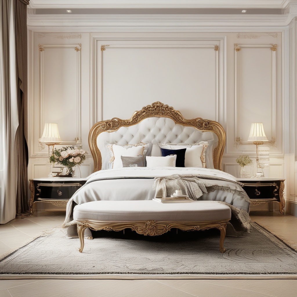masterpiece,best quality,HD,High Quality,<lora:france style-000006:0.8>,france style,no humans,bedroom,bed,