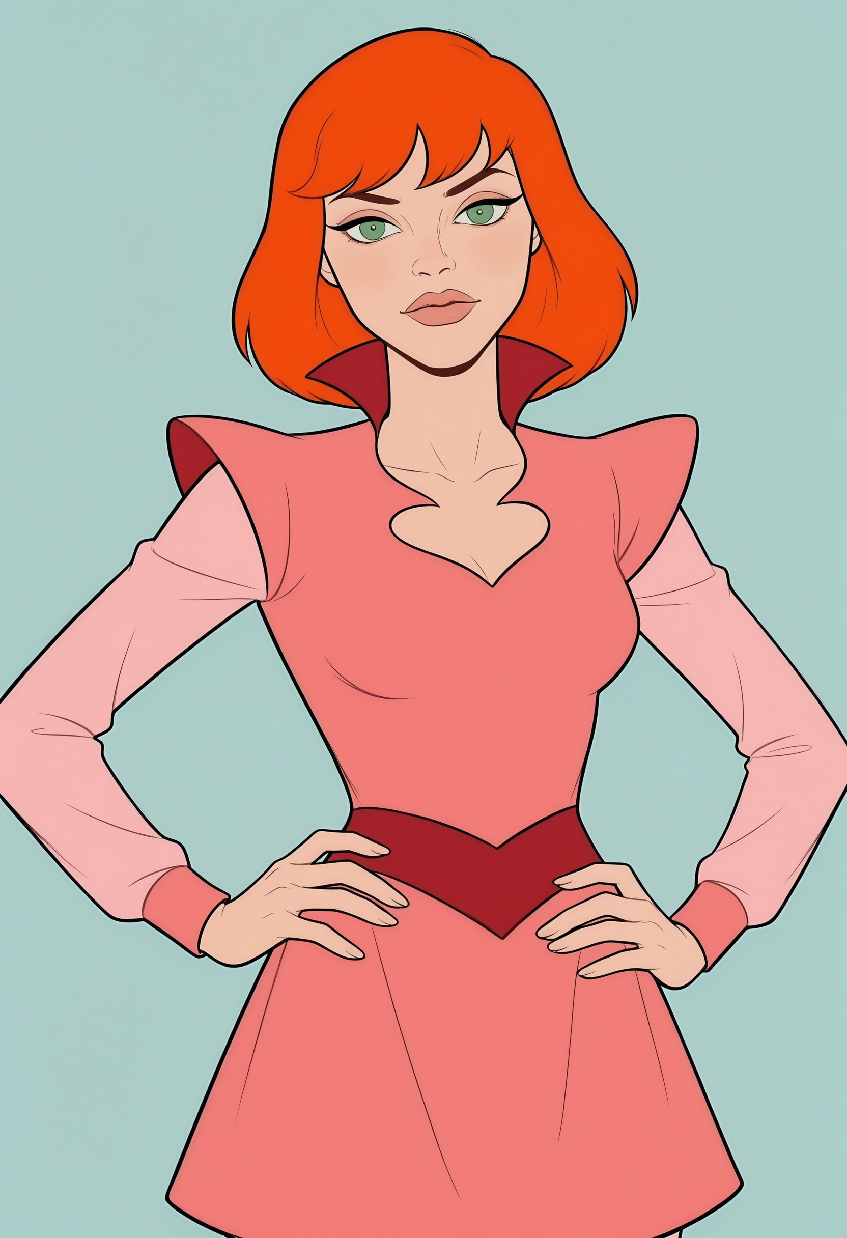 shcrilf,  green eyes,  orange hair by interfusor on Tensor.Art