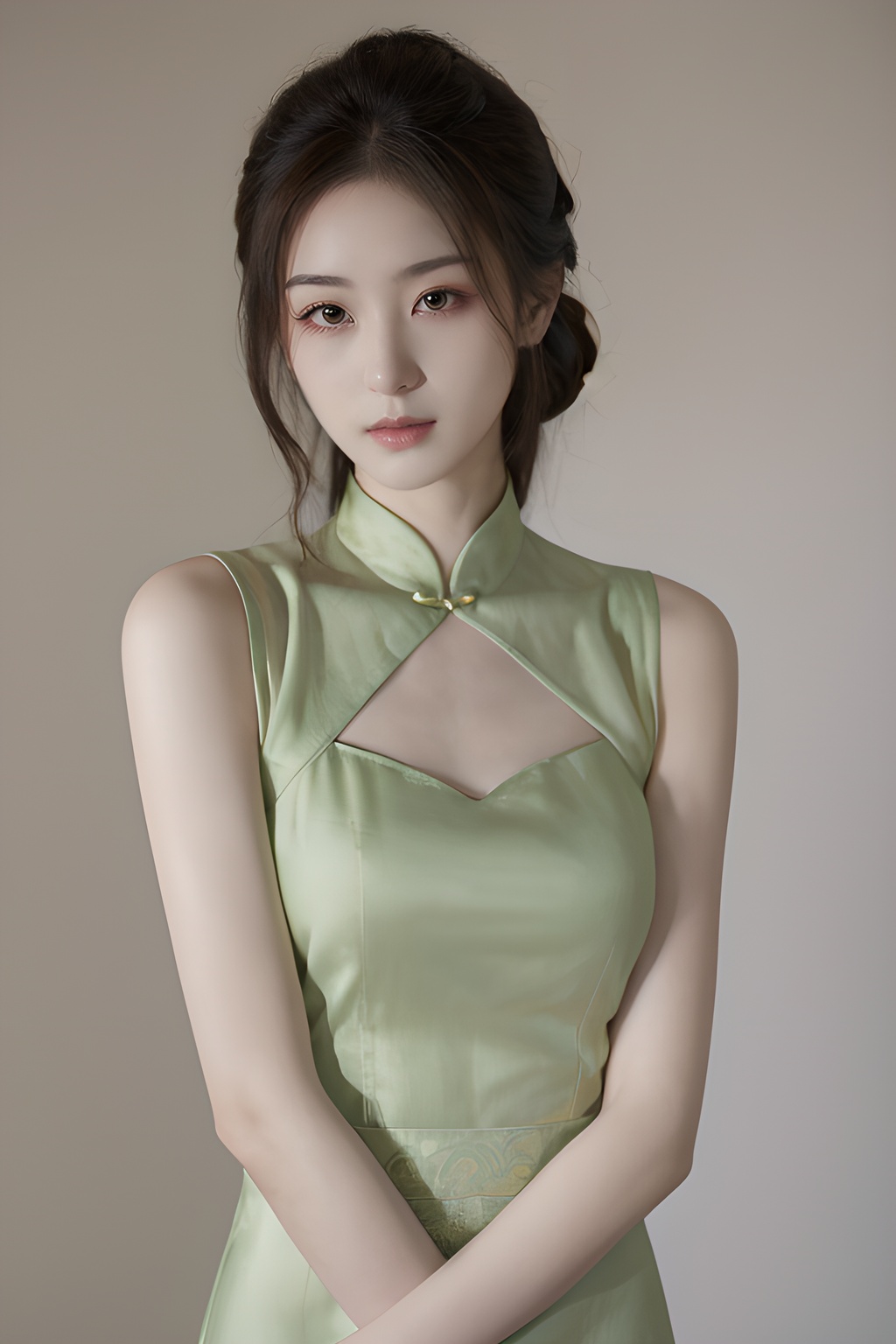 <lora:0814_06:0.7>,simple background,china_dress,, 1girl,realistic,masterpiece, best quality, photorealistic, HDR,detail