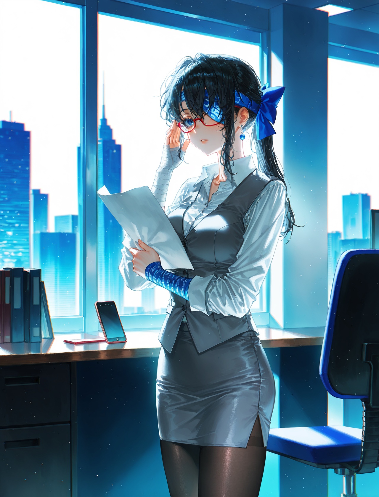 chromatic aberration,  color contrast,  cold colors on Tensor.Art