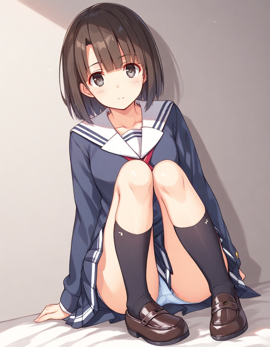 1girl,  katou megumi,  school uniform on Tensor.Art