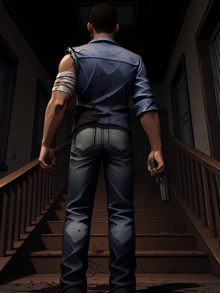 lee everett,  mature male,  1boy on Tensor.Art