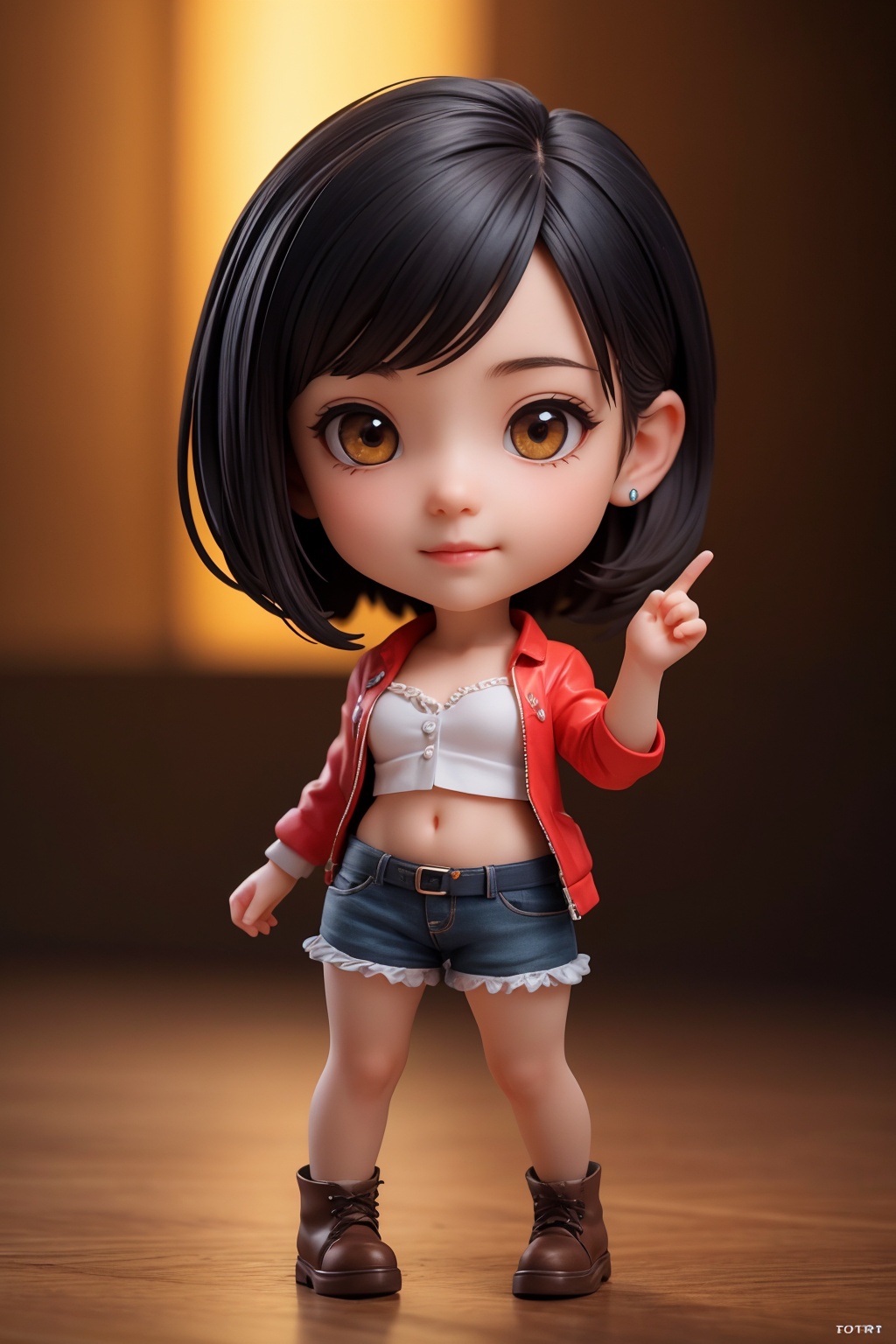 (best quality:1.4),(masterpiece:1.4),(photorealistic:1.4),(Realistic:1.2),(ultra high res, raw photo:1.4),(hdr, hyperdetailed:1.2),(8K:1.2),cinematic photo 1girl,(chibi:1.1),black hair,full body,