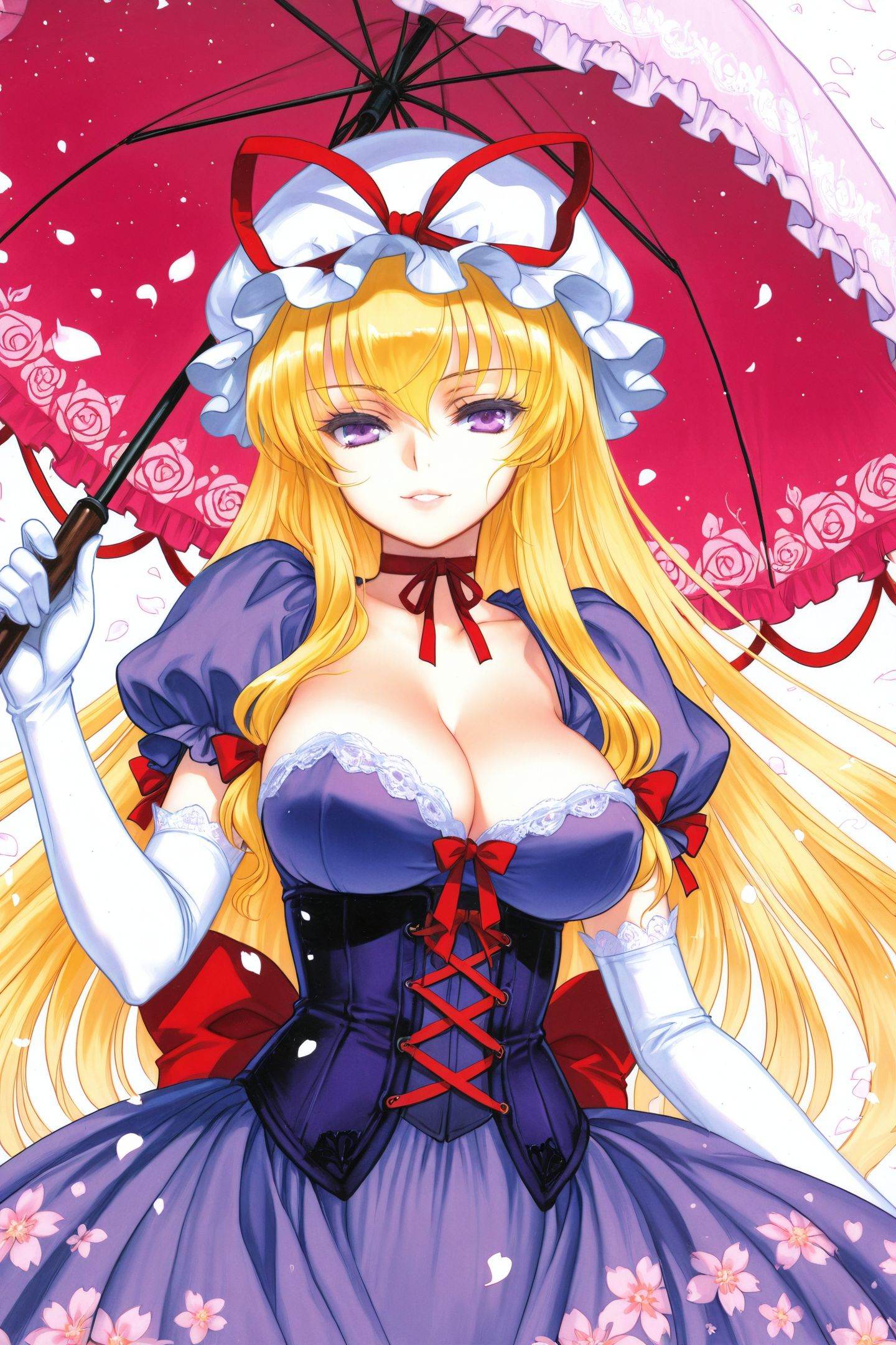 CHOCO Style,  1girl,  yakumo yukari on Tensor.Art