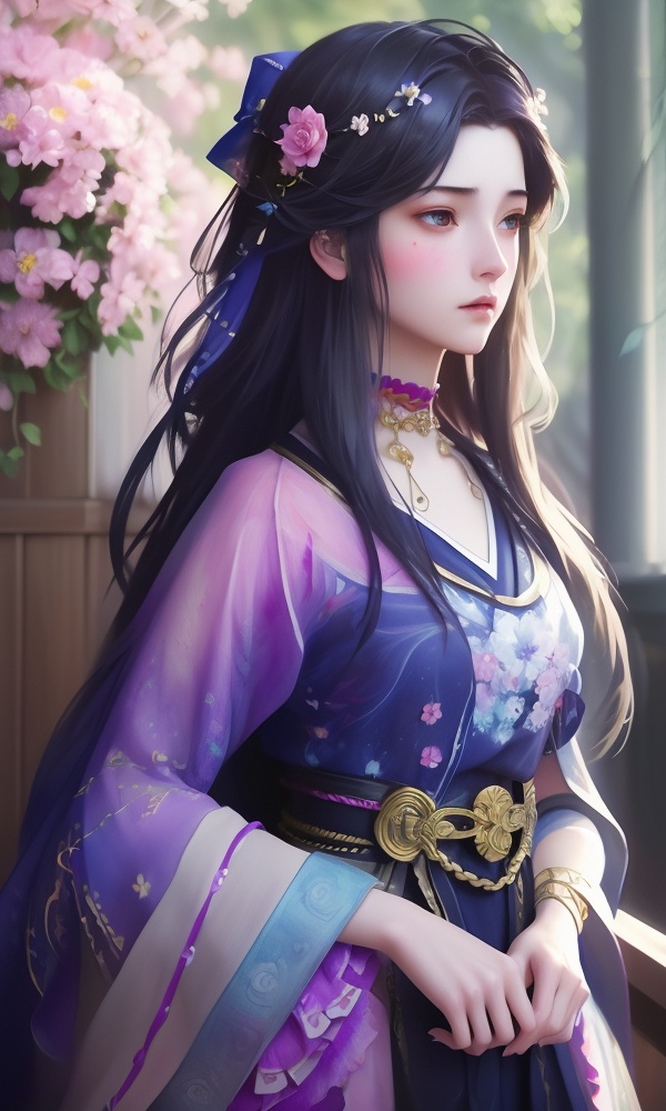 (,1girl, ,best quality, )<lora:362-DA-神印王座-女使大人:0.8>,, ,,anime,(masterpiece, top quality, best quality, official art, beautiful and aesthetic:1.2), (1girl)	, , (()),extreme detailed,(fractal art:1.3),colorful, flowers ,highest detailed,(by Jeremy Lipking)    (()), (),