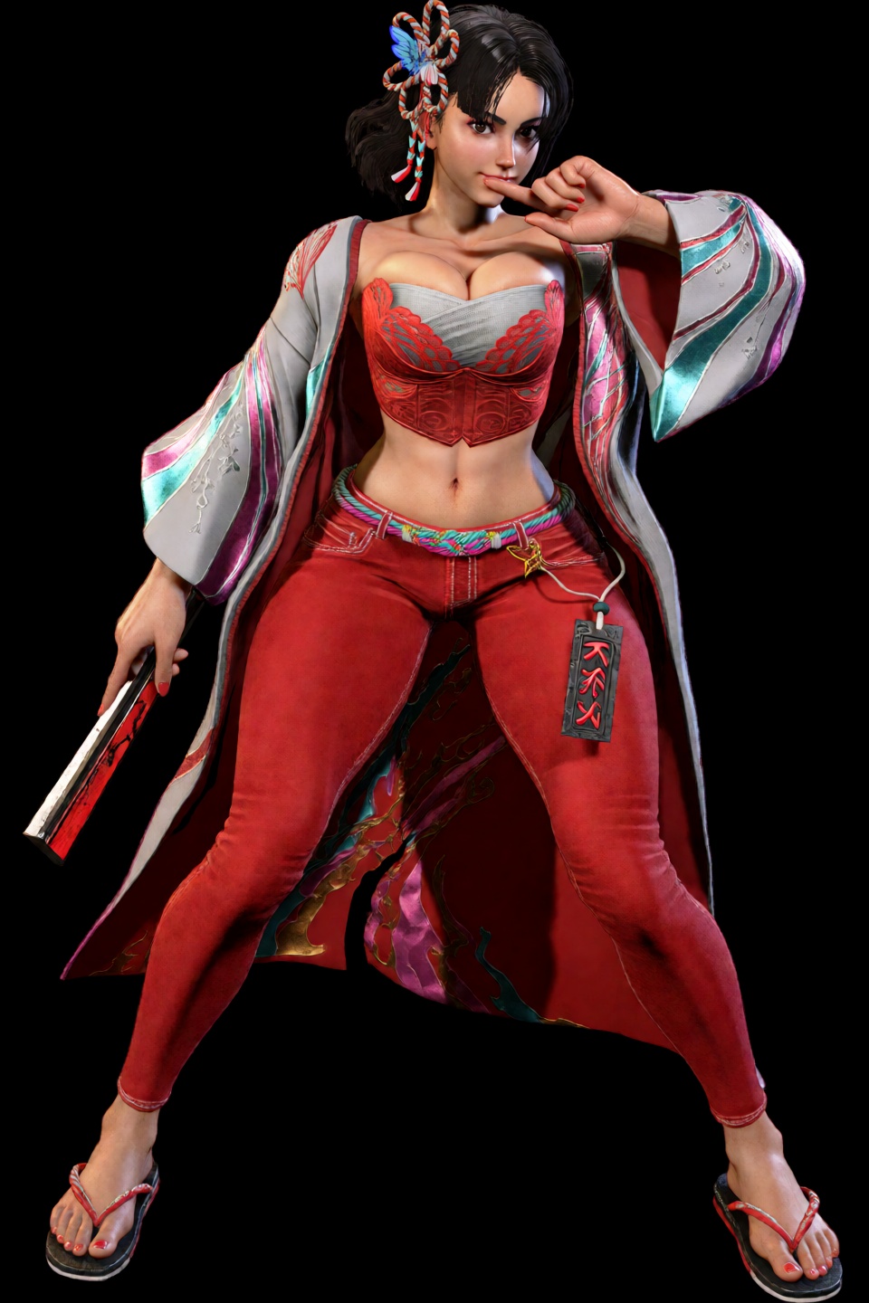 Street Fighter 6 Game Style,  Shiranui Mai's Outfit 3,  1girl on Tensor.Art