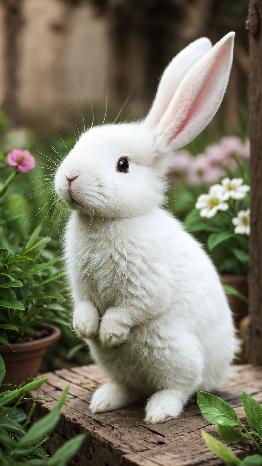 <lora:tutututu_20240119010100-000008:0.65>,white rabbit,soft light,lined up,tutututu,animal portrait,close-up,furry,flowers,cute,fluffy,small,masterpiece,best quality,