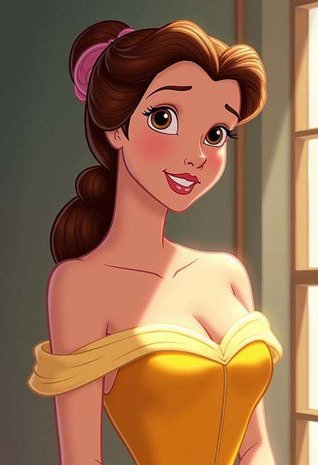 DisneyRenstyle,  portrait of Belle on Tensor.Art