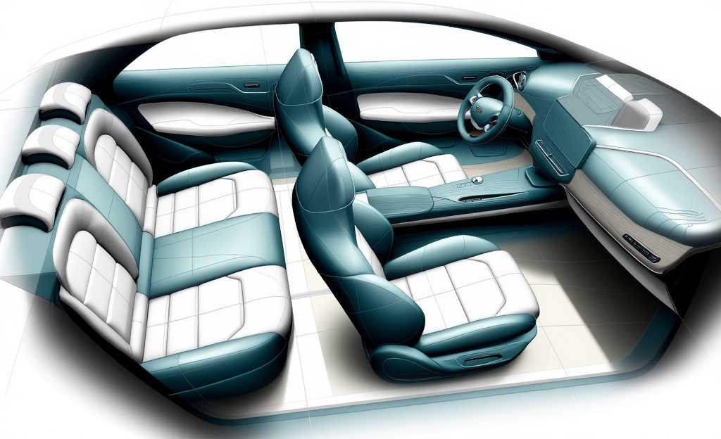CMF Color Sketch,Automotive interior,with a strong technological style,Automotive interior,with a strong technological style,conceptual design,Product Design Sketch,Cloth,product design,blue,product design,product render,cardesign,Automotive interior design,