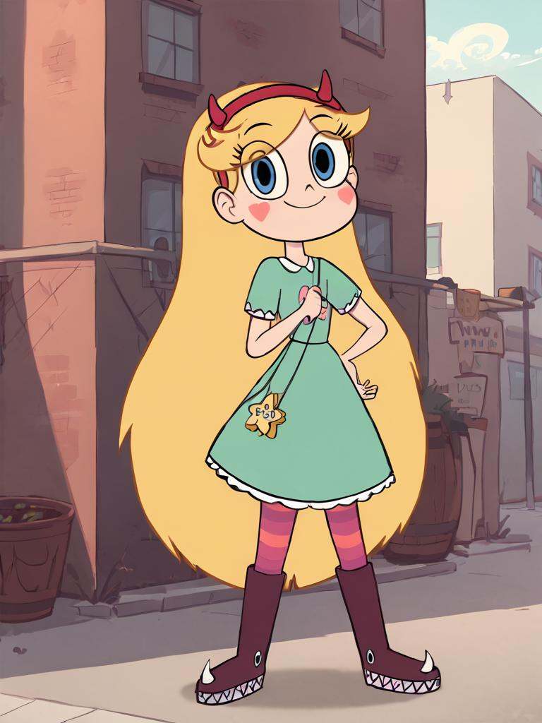 starbutterfly,  1girl,  blonde hair on Tensor.Art