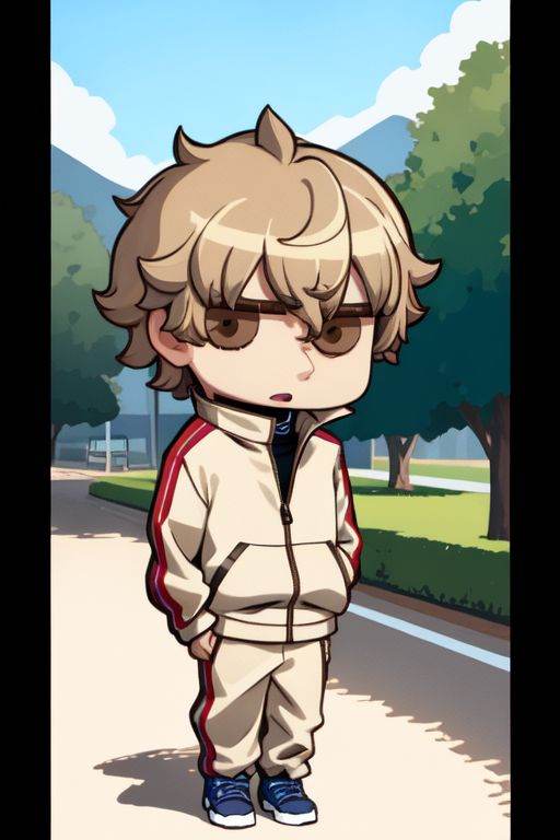 1boy,  shocked,  beige hair on Tensor.Art