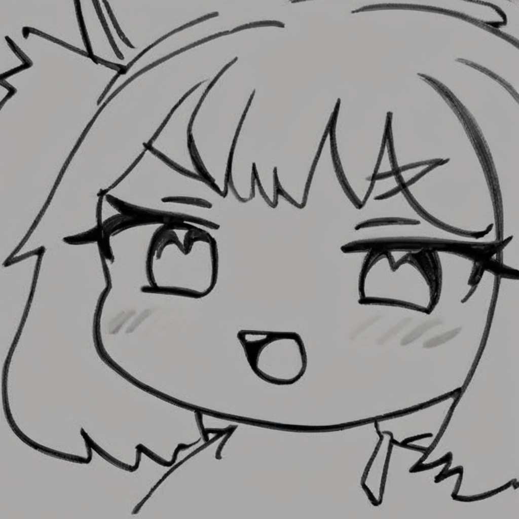 masterpiece, best quality,<lora:style52-a31-000018:1>,<lora:style578-a31-000020:1>,monochrome, greyscale, loli,1girl,solo,open mouth,smile,