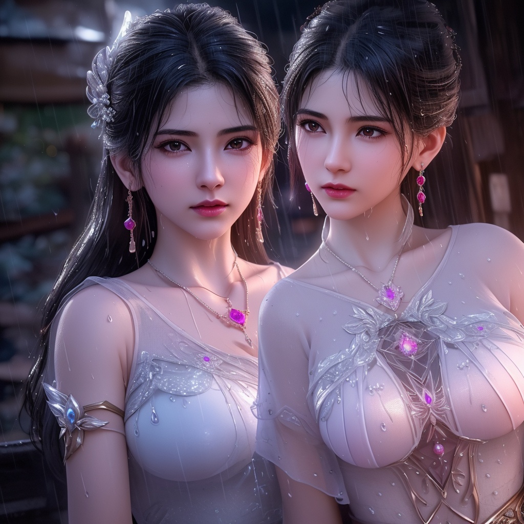 <lora:神墓-梦可儿:0.8>  (,1girl, ,best quality, ),looking at viewer, ,ultra detailed 8k cg, ultra detailed background,  ultra realistic 8k cg,          cinematic lighting, cinematic bloom, (( , )),,  , unreal, science fiction,  luxury, jewelry, diamond, pearl, gem, sapphire, ruby, emerald, intricate detail, delicate pattern, charming, alluring, seductive, erotic, enchanting, hair ornament, necklace, earrings, bracelet, armlet,halo,masterpiece, (( , )),, realistic,science fiction,mole, ,cherry blossoms,(((, , ultra high res, (photorealistic:1.4), raw photo, 1girl, wet clothes, rain, sweat, ,wet, )))(( , ))   (cleavage), (),