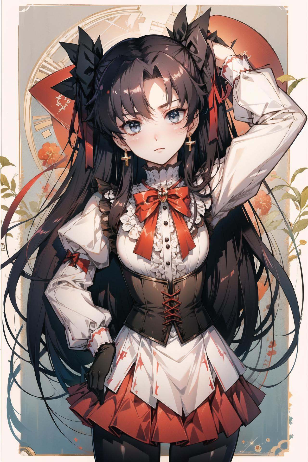 1girl,  solo,  tohsaka rin on Tensor.Art