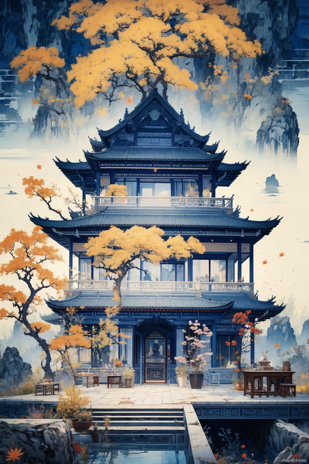 (masterpiece:1.2),best quality,highres,extremely detailed CG,perfect lighting,8k wallpaper,Illustration,painting,paintbrush,maple leaf,<lora:FF_20240111020125:1>,
