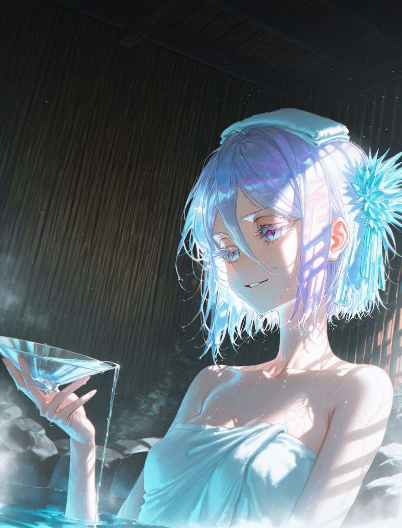 chromatic aberration,  color contrast,  cold colors on Tensor.Art
