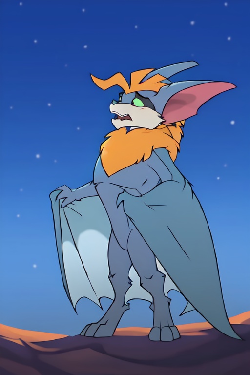 silverwingshade,  solo,  bat on Tensor.Art