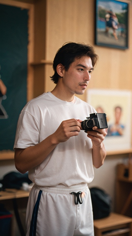 Steve Jobs painting,  sports photography,  leica summicron 35mm f2.0 on Tensor.Art
