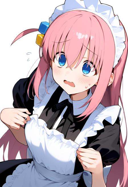 1girl,  gotoh hitori,  @_@ on Tensor.Art