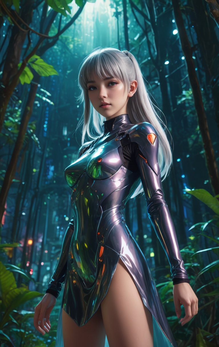 anime style,  1girl,  blunt bangs on Tensor.Art