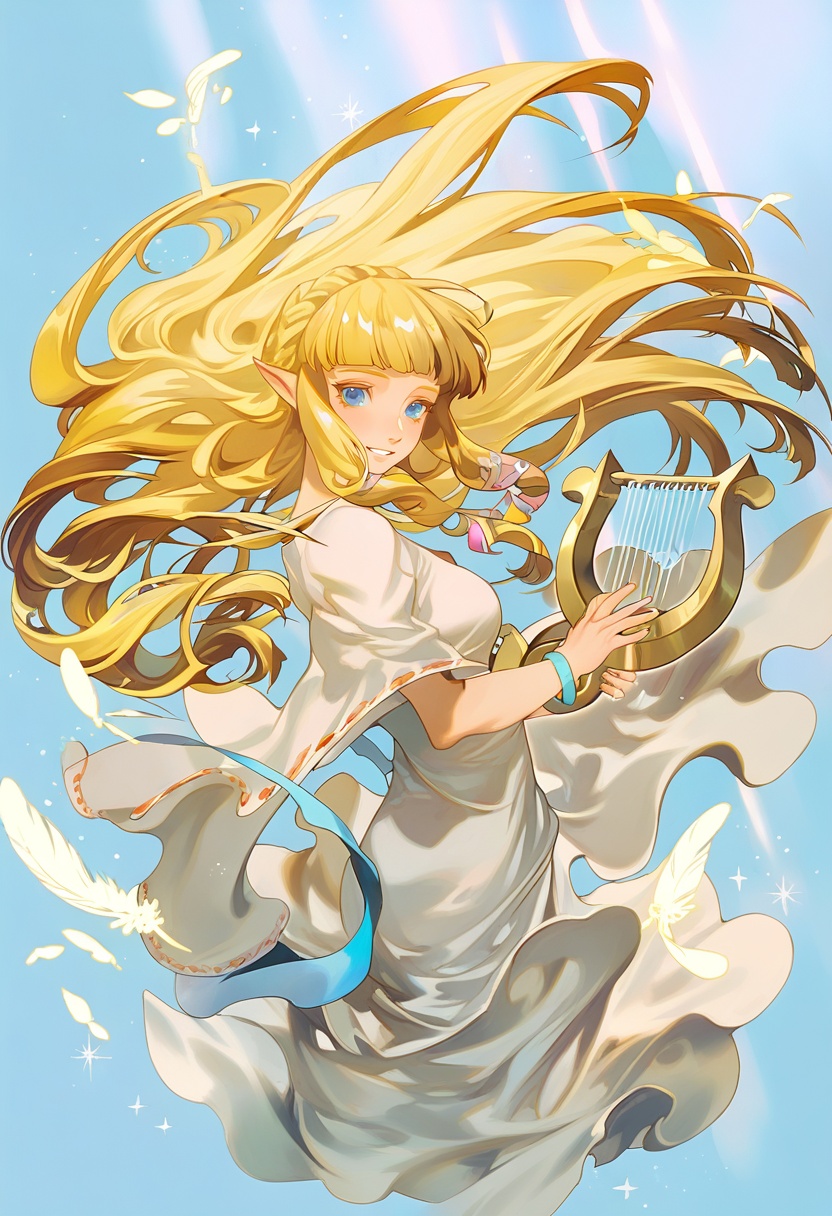 1girl,  princess zelda,  the legend of zelda on Tensor.Art