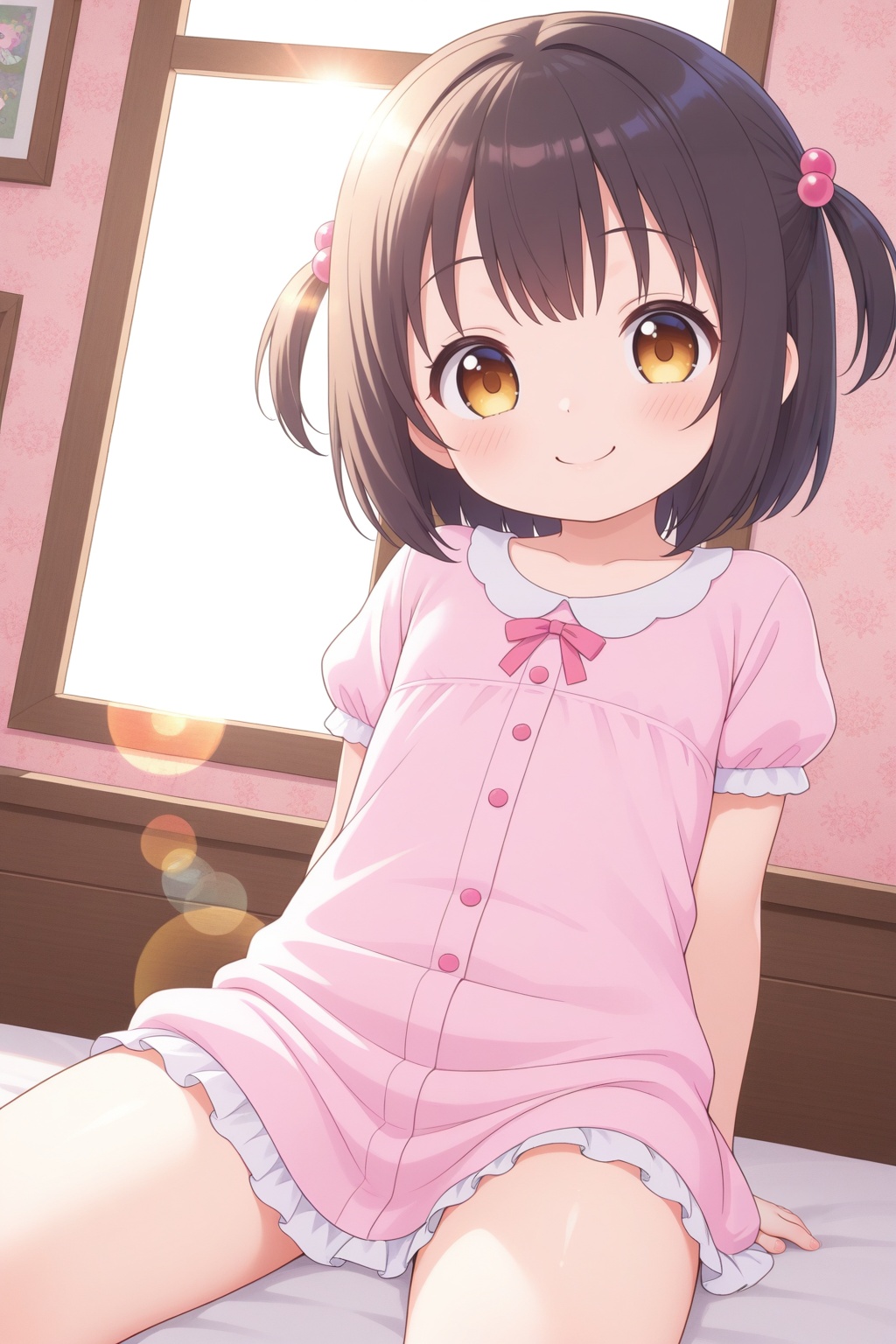 (wallpaper,huge filesize,lens flare,8k),solo,1girl,cute girl,little_girl,loli,child,kawaii,smile,