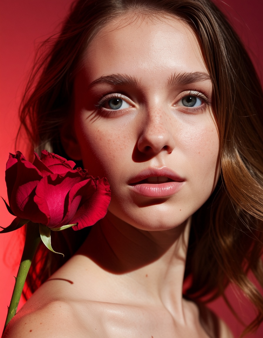 ehbeautifier,  1girl,  flower on Tensor.Art