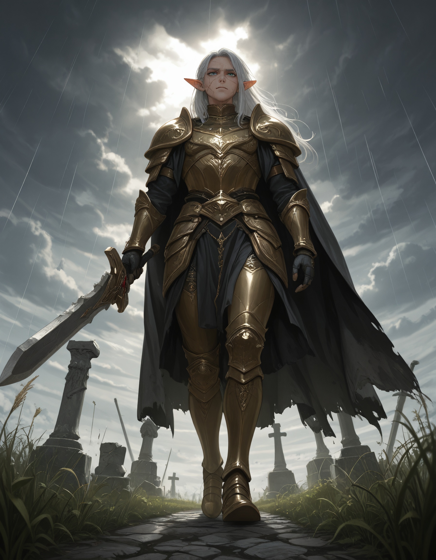 masterpiece,  best quality,  elven warrior on Tensor.Art