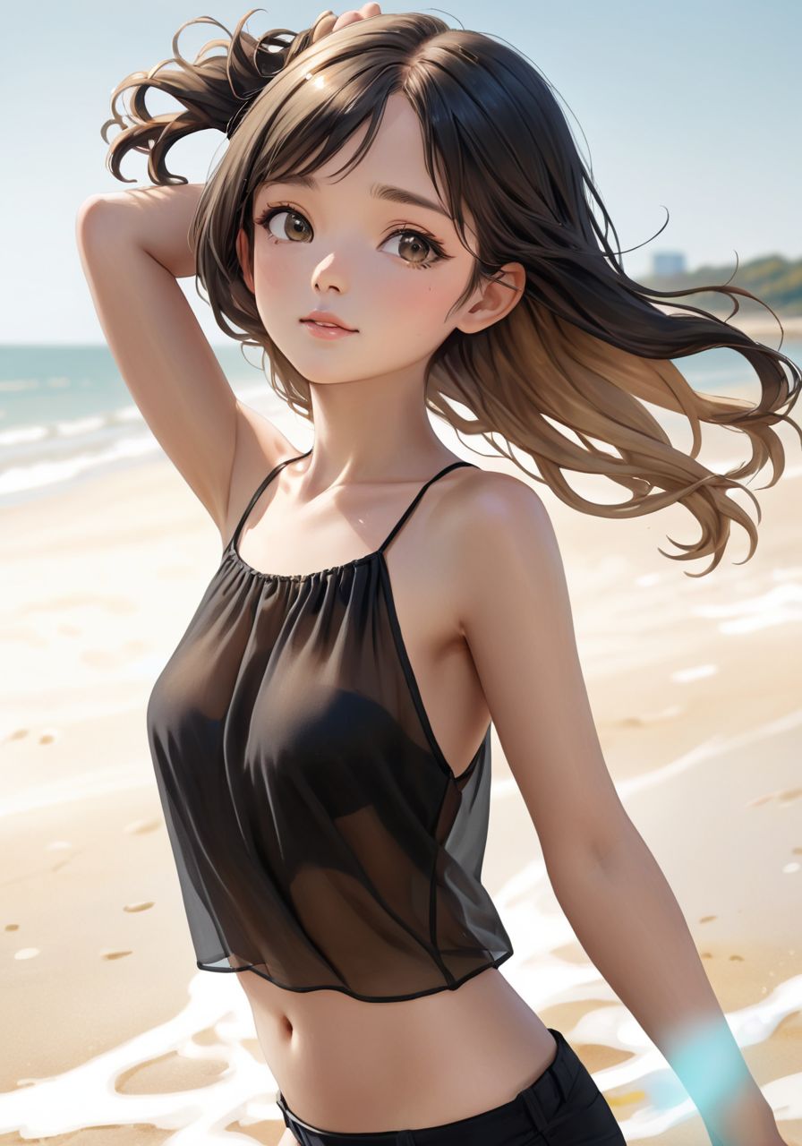 highres,  best quality,  tie behind the head on Tensor.Art
